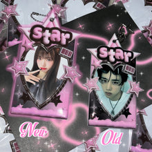 画像をギャラリービューアに読み込む, Star Photocard Holder Keychain