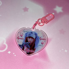 画像をギャラリービューアに読み込む, NEW JEANS & NMIXX acrylic heart keychains