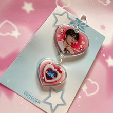 Load image into Gallery viewer, ZB1 Acrylic Heart Keychains