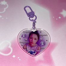 画像をギャラリービューアに読み込む, NEW JEANS & NMIXX acrylic heart keychains