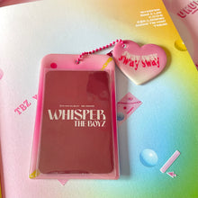 Load image into Gallery viewer, THE BOYZ Whisper Heart Cutout photocard holder keychain