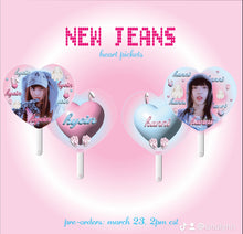 画像をギャラリービューアに読み込む, NEW JEANS Heart Pickets