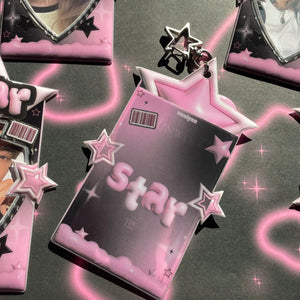 Star Photocard Holder Keychain