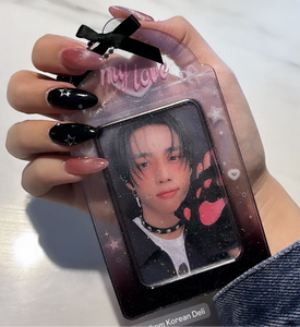 My Love Clear Photocard Holder Keychain