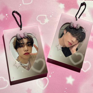 My Love acrylic photocard holder keychain