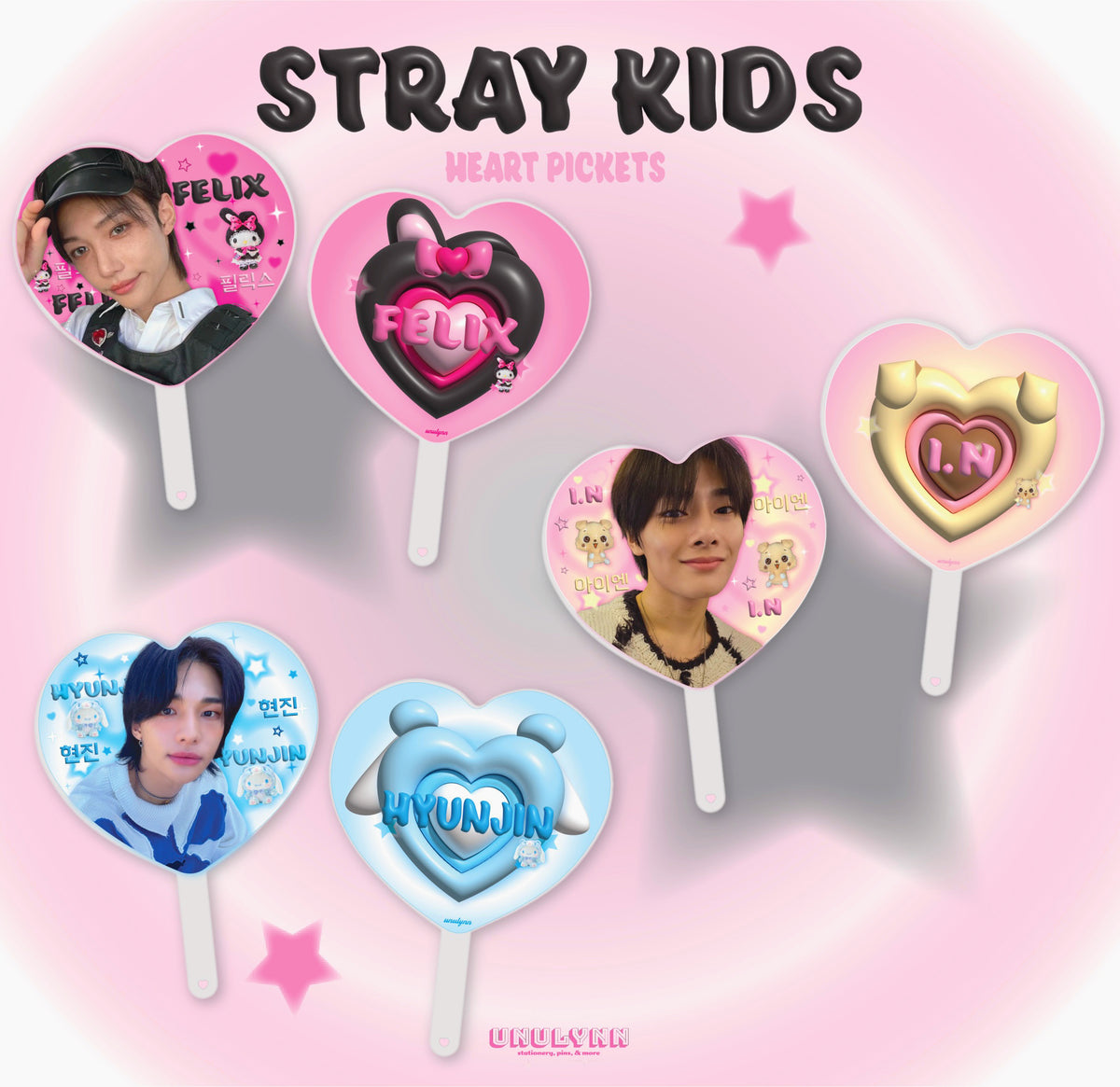 STRAY KIDS Heart Pickets – Unulynn