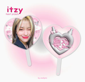 ITZY Heart Pickets