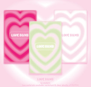 [ PRE - ORDER ]LOVE BOMB placeholder cards - cardstock ver.