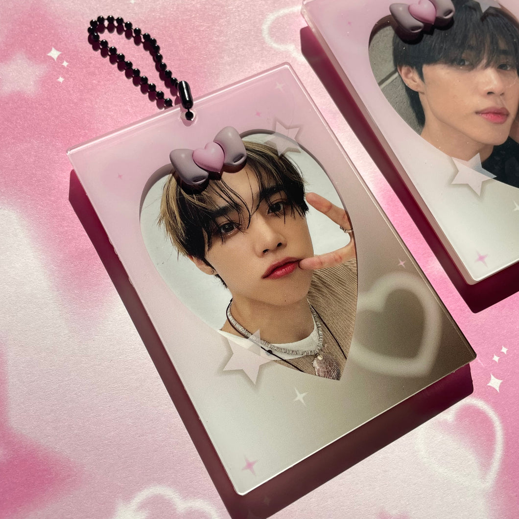 My Love acrylic photocard holder keychain