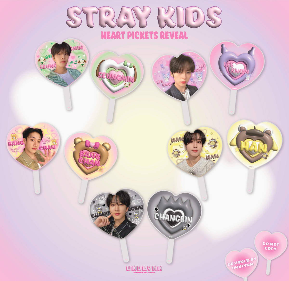 STRAY KIDS Heart Pickets – Unulynn