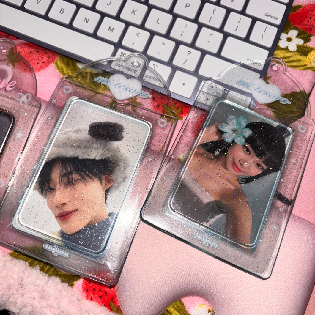 Mi Tesoro Clear Photocard Holder Keychain