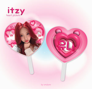 ITZY Heart Pickets