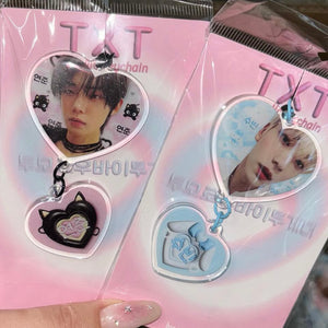 TXT Acrylic Heart Keychains ver. 2