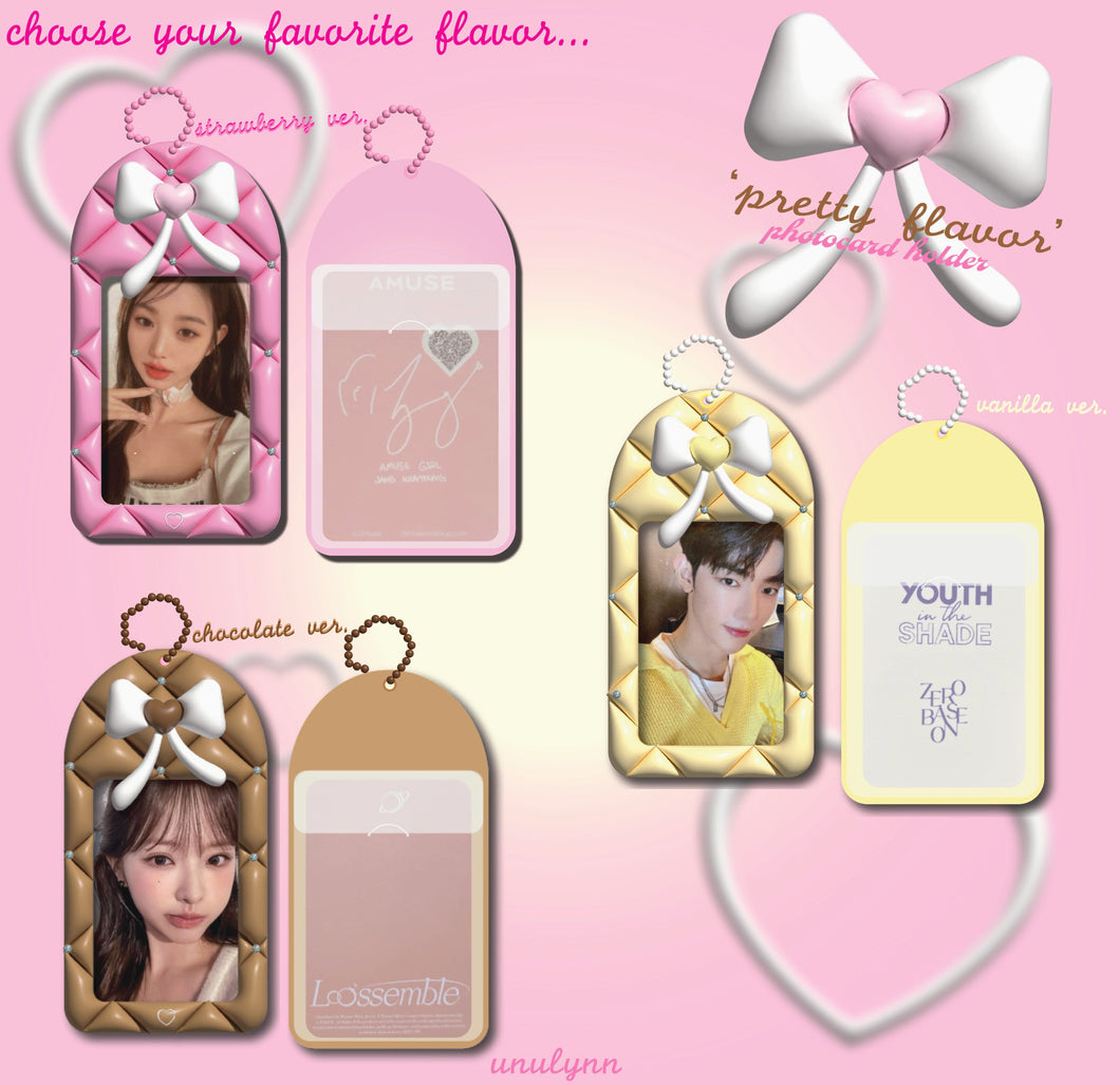 Pretty Flavor Photocard Holder Keychain