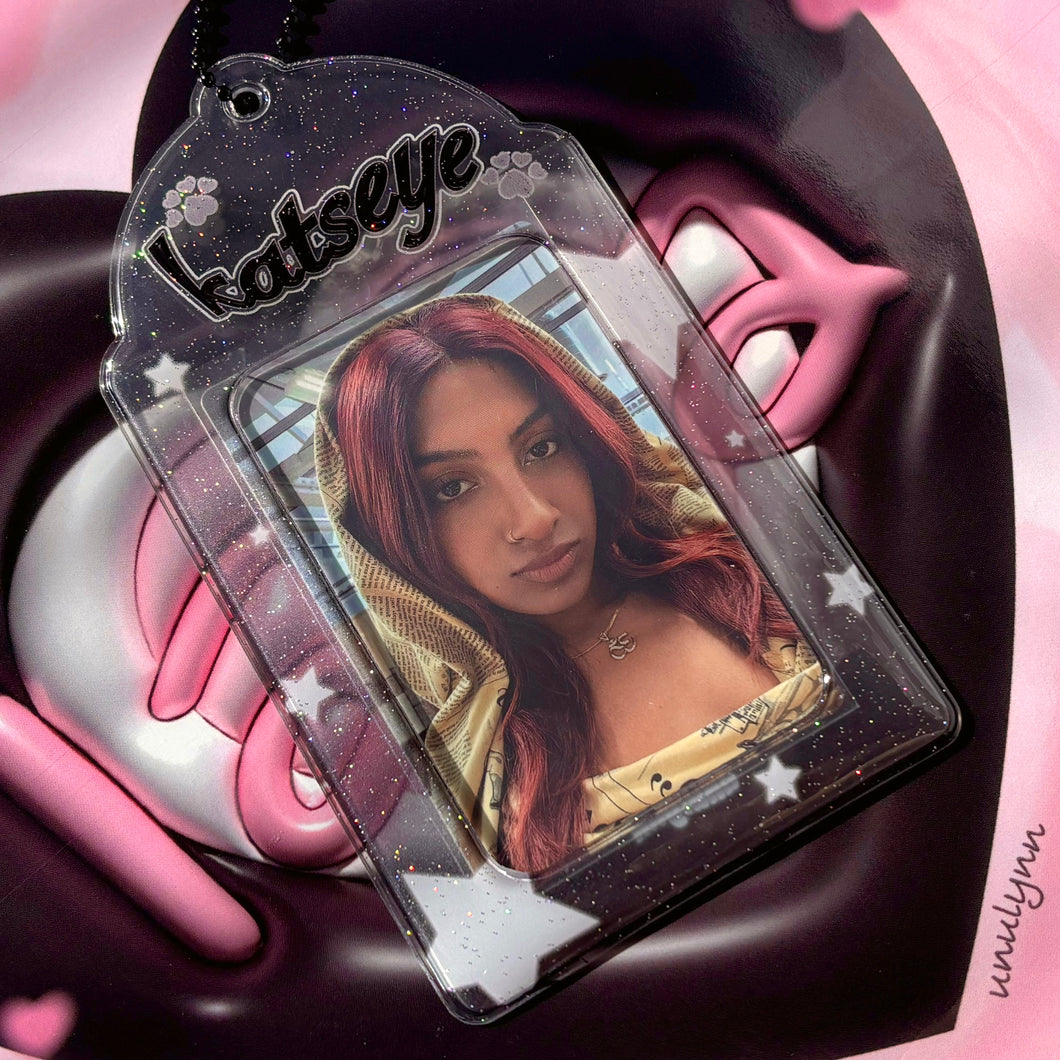 KATSEYE Clear Photocard Holder Keychain