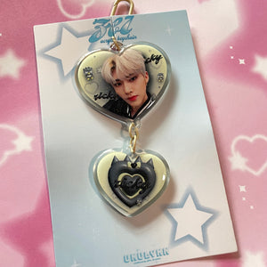 ZB1 Acrylic Heart Keychains