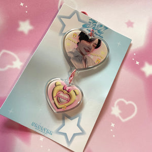 ZB1 Acrylic Heart Keychains