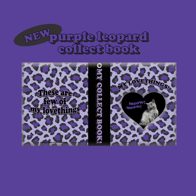 Love Things Purple Leopard Collect Book