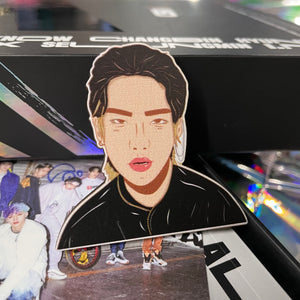 Stray Kids Hyunjin Wooden Pin