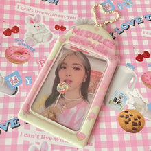 Load image into Gallery viewer, mi dulce compañía photocard holder keychain
