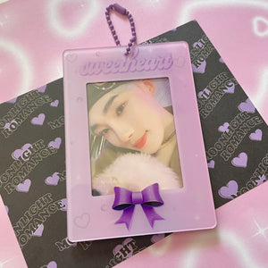 Sweetheart acrylic photocard holder keychains