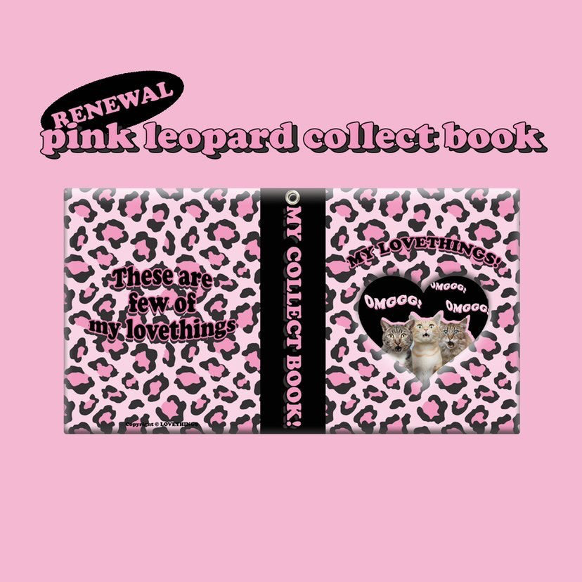 Love Things Pink Leopard Collect Book~ 1 Column