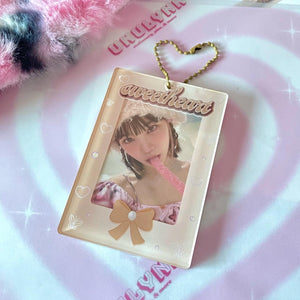 Sweetheart acrylic photocard holder keychains