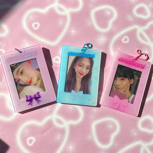 Sweetheart acrylic photocard holder keychains