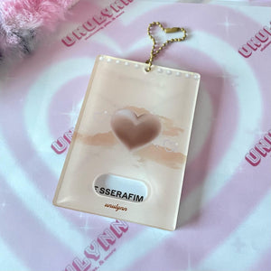 Sweetheart acrylic photocard holder keychains