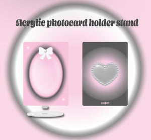 Sweetheart acrylic photocard holder stand & keychain