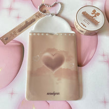 画像をギャラリービューアに読み込む, Sweetheart brown photocard holder keychain
