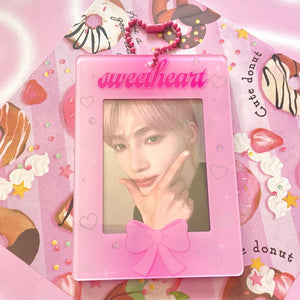 Sweetheart acrylic photocard holder keychains