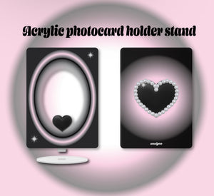 Sweetheart acrylic photocard holder stand & keychain