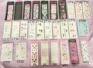 Korean sticker sheets